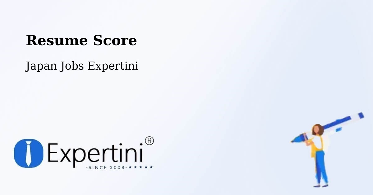 Resume Score & Job Description Match Tool – Ebina Shi - Japan Jobs Expertini